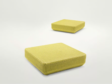 DAYDREAM - Square rope garden pouf by Paola Lenti - view 2